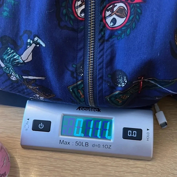 Vintage 80s Novelty Print Golf Tennis Crewneck Zip Up Boxy Bomber Jacket - Picture 12 of 14